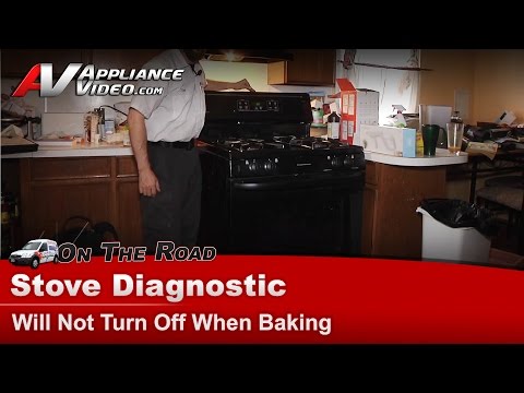 GE Stove Repair - Will Not Turn Off When Baking - Touch Pad