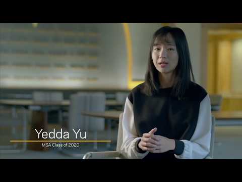 Master of Science in Accountancy (MSA) Program: Yedda Yu’s Journey