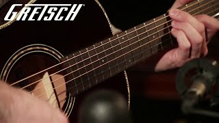 Video thumbnail for Gretsch Roots G9521 Style 2 Triple-0 “Auditorium Drop D Tuning & Strumming | Demo | Gretsch Guitars by Gretsch Guitars