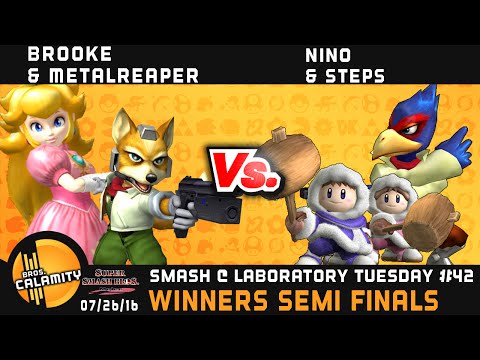 S@LT #42   Brooke & MetalReaper vs Nino & Steps   Winners Semi Finals   Melee Doubles