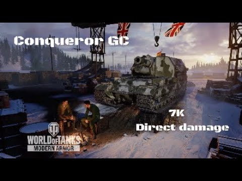 Coqueror GC in Region Artica:7K direct damage :Wot console - World of Tanks console