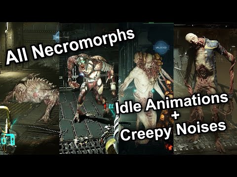 Creepy Idle Animations and Noises (All Necromorphs) 💀 Dead Space (2023 Remake)