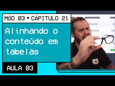 Alinhando o conteúdo em tabelas Curso em Vídeo HTML5 e CSS3