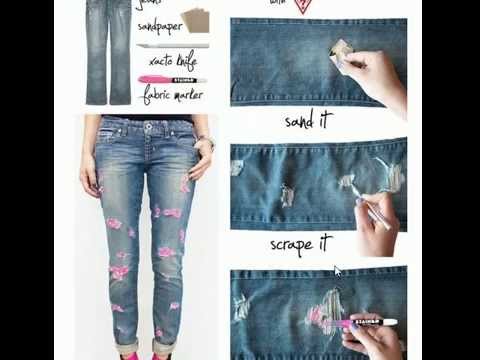 Te-ai plictisit de vechea pereche de blugi? Ai nevoie doar de o foarfecă și de o furculiță! Rezultatul este demențial! (VIDEO)