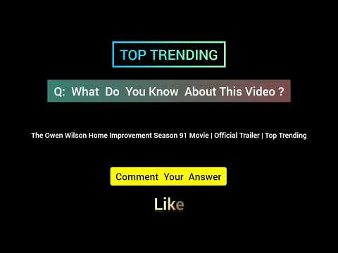 The Owen Wilson Home Improvement Season 91 Movie | Official Trailer | Top Trending