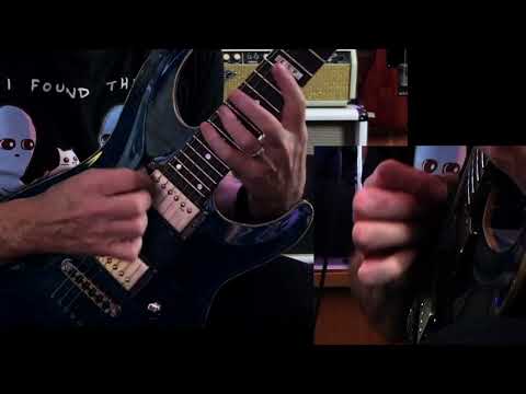 Hybrid Picking Legato arpeggio on guitar by Brett Garsed