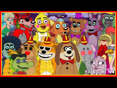 Willy's Wonderland vs The Banana Splits vs Five Nights at Freddy's (Parody Animation)