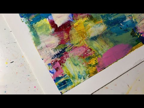 EINFACH /  Wie man abstrakte Acrylkunst in wenigen Minuten malt