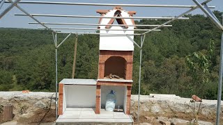 TÜM AŞAMALARIYLA ŞÖMİNE /  BARBEKÜ YAPIMI /  MUĞLA BACASI
