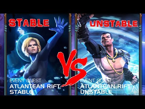MCOC: Atlantean Rift Stable Versus Unstable And Claim Rewards :D