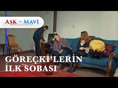 İsmet hayatında ilk defa soba yakıyor - Aşk ve Mavi 49. Bölüm