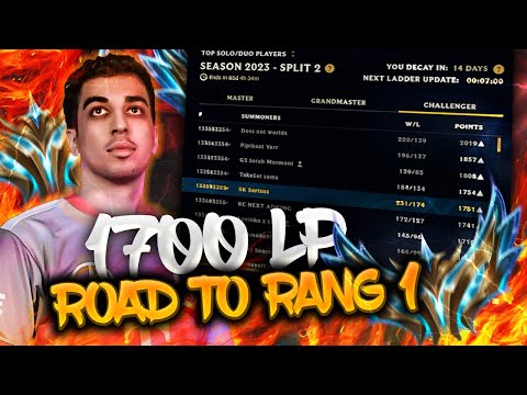 1700 LP CHALLENGER | RANK 1 CLIMB SOLOQ | Sertuss