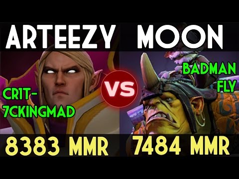 Arteezy [8383 MMR] - Invoker VS OG.Moon [7484 MMR] - Alchemist -  Dota 2 The Epic Battle