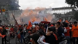 Begini Kemeriahan Karnaval Kemenangan Persija di Kawasan Sarinah, Jakarta Pusat