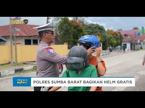 POLRES SUMBA BARAT BAGIKAN HELM GRATIS