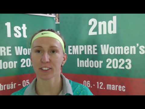2nd W60 EMPIRE Women's Indoor 2023: Rozhovor s Terezou Smitkovou po postupe do 2. kola