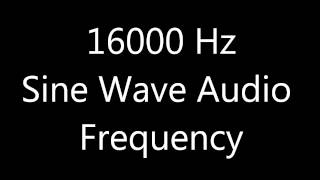 16000 Hz 16 kHz Sine Wave Sound Frequency Tone