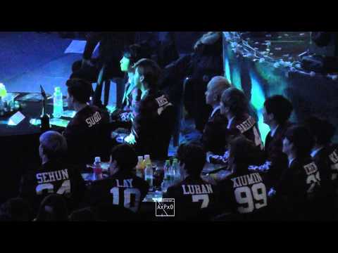 [fancam] 140123 EXO @Seoul Music Awards (SHINee's stage)