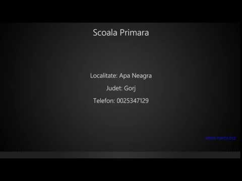 Scoala Primara  Apa Neagra