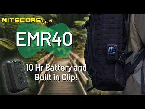 A portable insect repellent that actually works! That's the Nitecore EMR40.