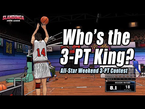 Who's the 3-pt king? | Anime allstar weekend | Slamdunk VS Kuroko no basket!
