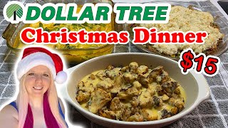 Dollar Tree $15 Christmas Dinner 🎄