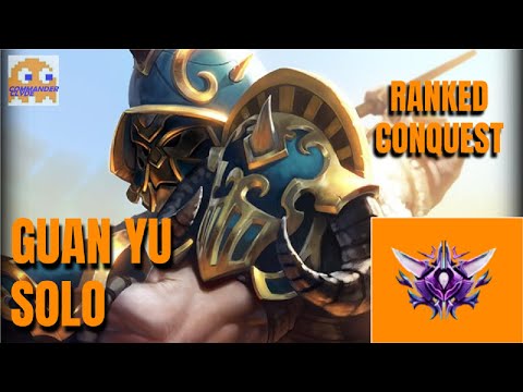 WHEN THE REST OF THE TEAM GETS BEHIND | Guan Yu Solo - Ranked Conquest