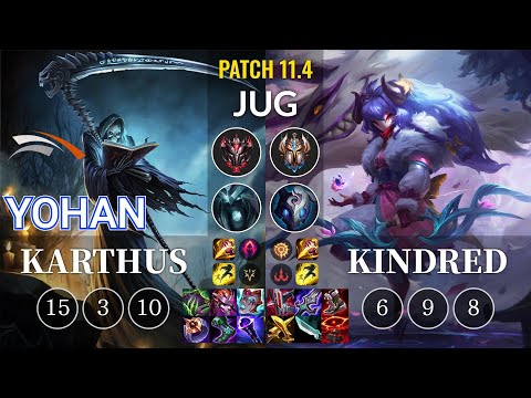 HLE yoHan Karthus vs Kindred Jungle - KR Patch 11.4