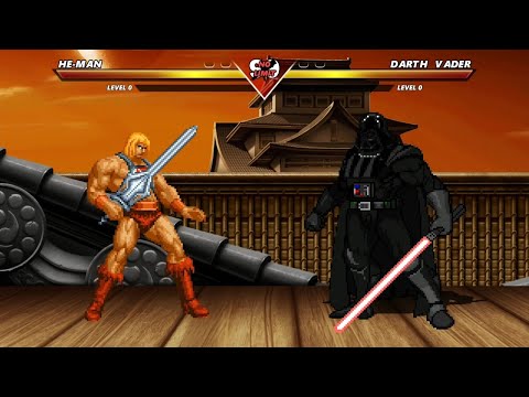 HE MAN vs DARTH VADER - Highest Level Incredible Epic Fight!