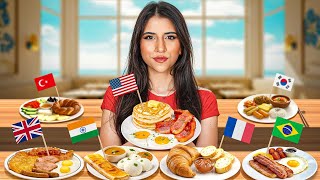 جربت الفطار من كل بلد في العالم ???? | طعمهم صدمني !! ????