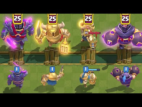 Level 1 vs Level 25 Cards!.. Min vs Max lvl