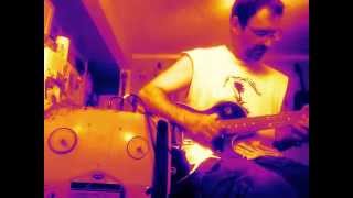 Honky Tonk on Fretless Guitar, Tape Recorder Amp