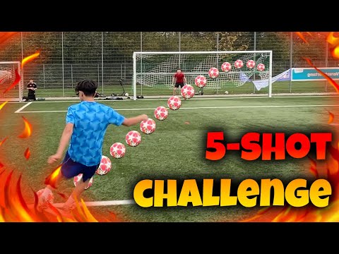 Heftige 5-SHOT-CHALLENGE gegen EFE | Fussball-Challenge #1