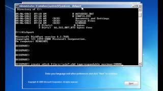 How to install Windows 7 into a VHD file (boot from Windows DVD)