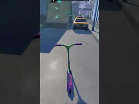 Hard trick touch grind scooter