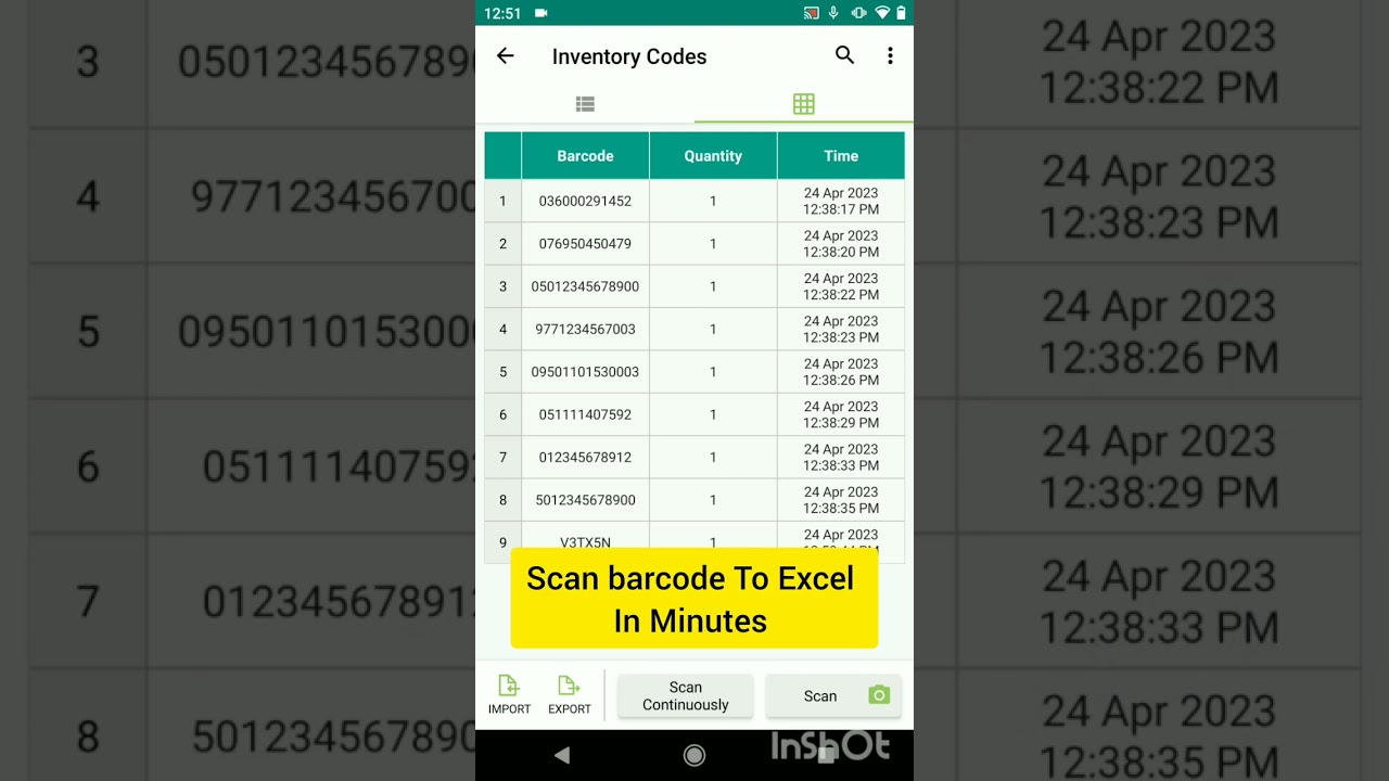 How to scan barcode in excel sheet? #shorts #excel #barcode