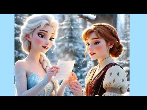 Elsa and Anna sisterly story a winter blessing/frozen princess/English poem