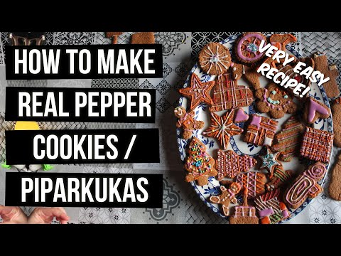 Latvian Pepper Cookies Recipe - Very Easy! - Piparkukas Recepte