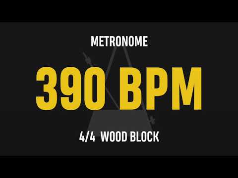 390 BPM 4/4 - Best Metronome (Sound : Wood block)