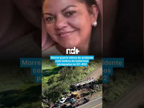 Morre quarta vítima de acidente com ônibus de bailarinos paraguaios na SC-492