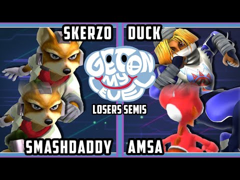 GOML 2022 Losers Semis - Skerzo & Smashdaddy Vs. Duck & aMSa - SSBM Melee Tournament