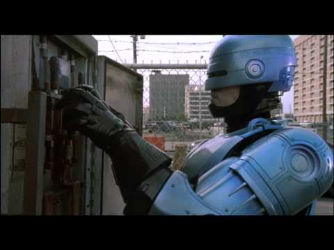 Robocop electrocutes himself