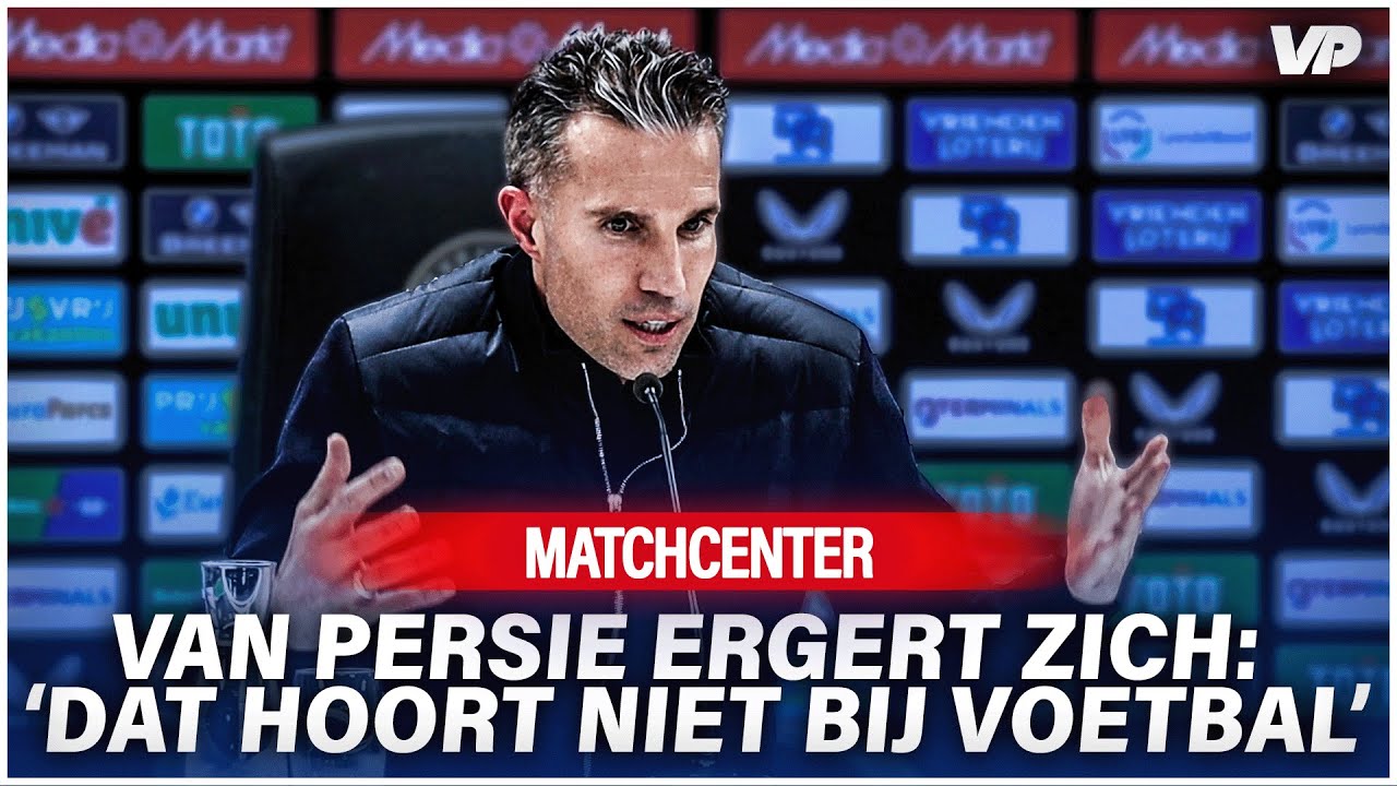 Thumbnail for article: Van Persie ergert zich tijdens debuut bij Feyenoord: 'Hoort niet bij voetbal'