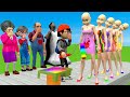 Squid Game Vs Scary Teacher 3D Rolling Paint Dresses Squid Girl Nice Or Error 5 Times Challenge