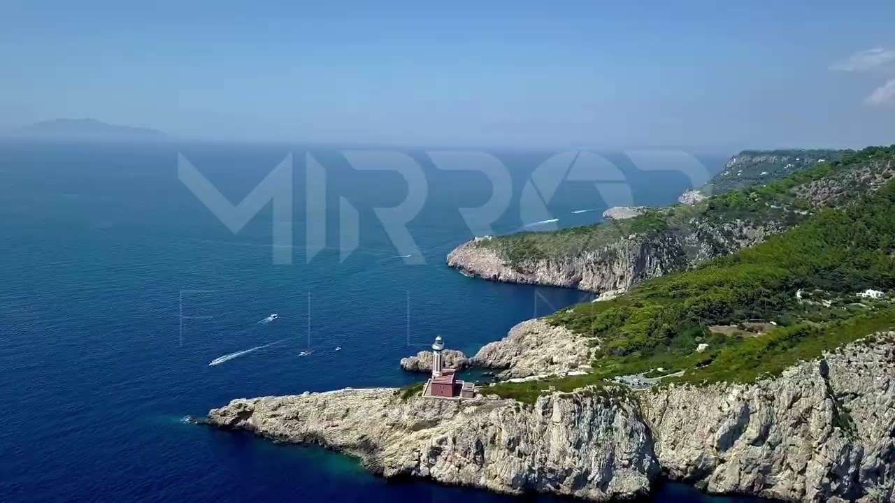 Faro en Capri Italia