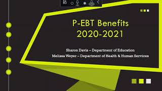 P-EBT Benefits 2020-2021
