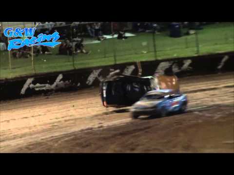 Modified Sedans: John Benson Rollover - Charlton Raceway