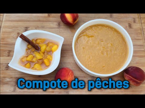 Compote de pêches maison