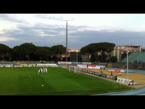 Grosseto-Bari, festeggiamenti fine partita 1-11-11