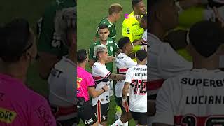 MARLON FREITAS X LUCIANO! TEVE EMPURRÃO E COMEÇO DE TRETA NO CLÁSSICO PALMEIRAS X SÃO PAULO #shorts